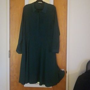 Eloquii collared fit and flare dress